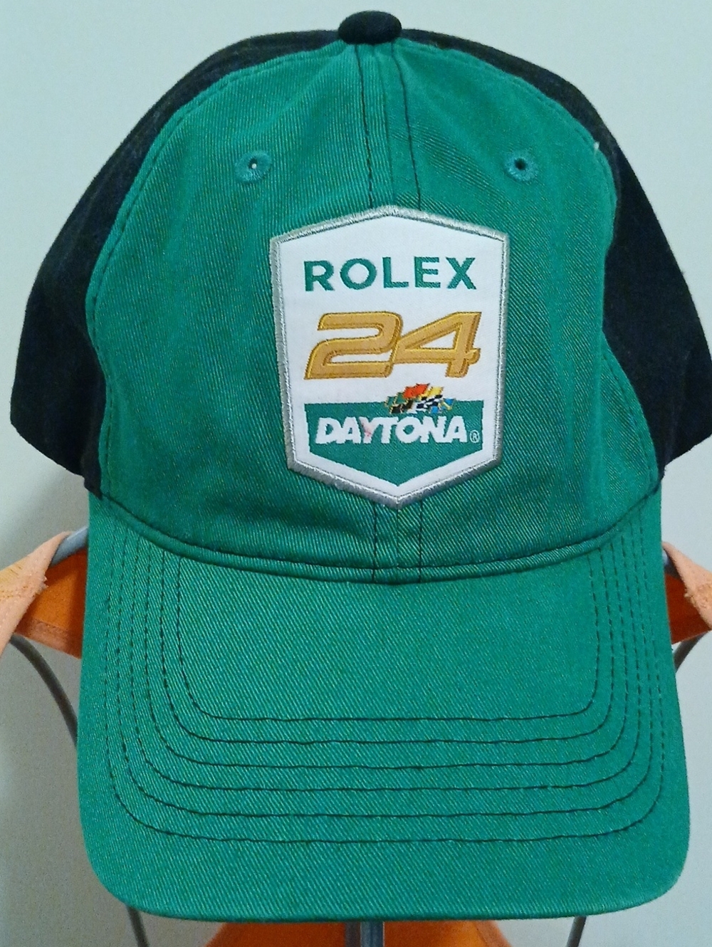 Rolex 24 Daytona Race Hat Green Black Adjustable Cap Trucker